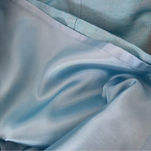 David Meister Shift Dress Turquoise Blue Chest Cut Out Sleeveless Made in USA 4 - Picture 6 of 9